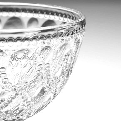 Fleur Set Of Two Clear Glass Sundae Dishes