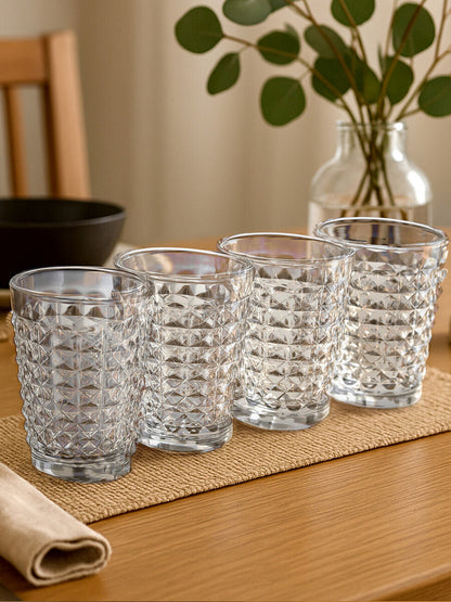 Set Of Four Pyramid Hi Ball Glasses