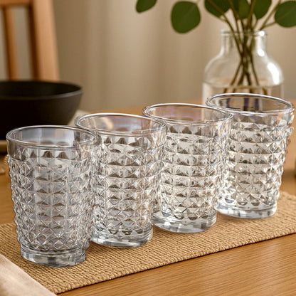 Set Of Four Pyramid Hi Ball Glasses