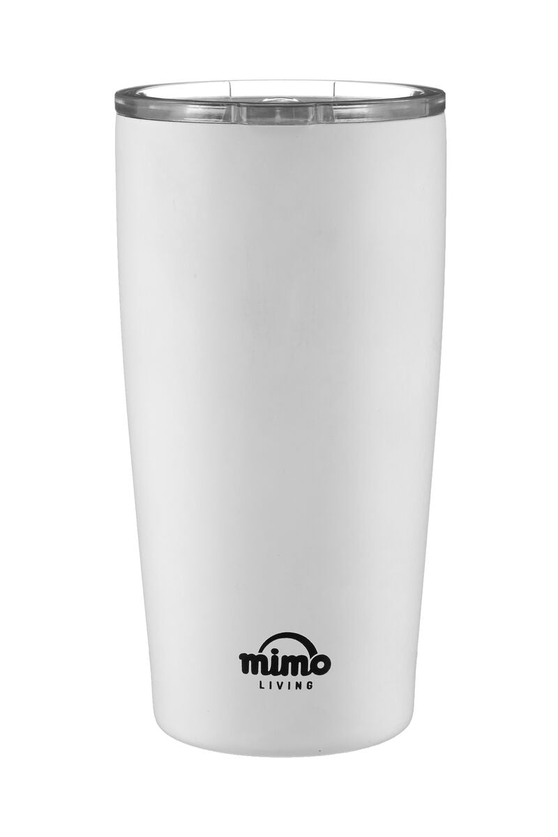 Mimo Matt White Travel Mug