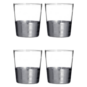 Set Of Four Apollo Clear Glass Tumblers