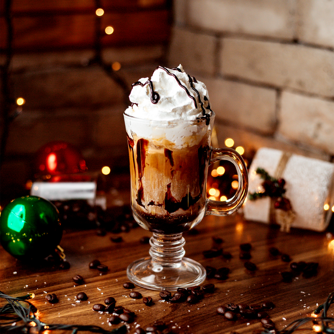 Euri Set of Four 240ml Clear Irish Coffee Glasses