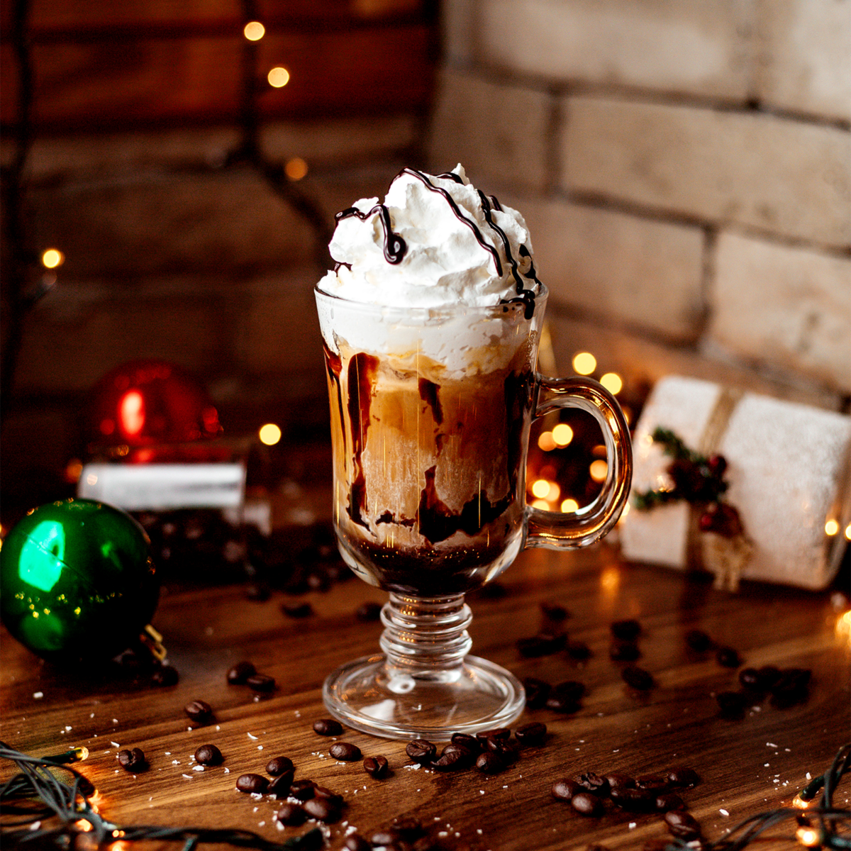 Euri Set of Four 240ml Clear Irish Coffee Glasses