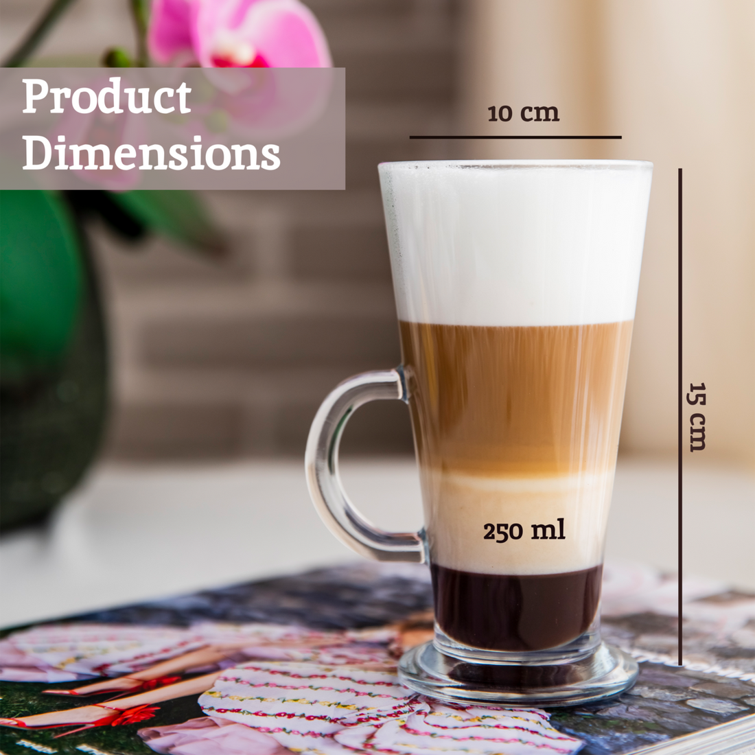 Euri Latte Glasses Set Of 4