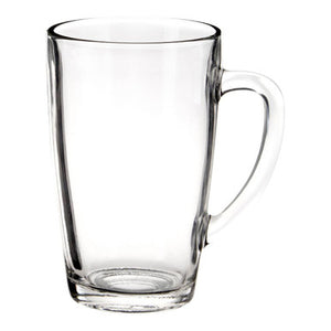 Euri Clear Tall Glass Mugs Set Of 4