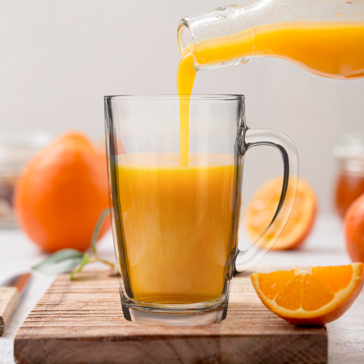 Euri Clear Tall Glass Mugs Set Of 4