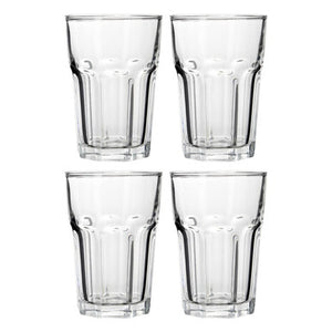 Set of 4 Clear Glass Tumblers 360ml | Euri