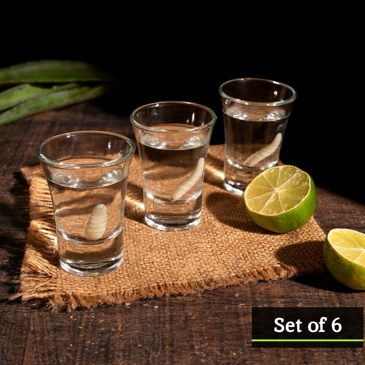 Euri Set Of 6 Clear Shot Glasses 35Ml