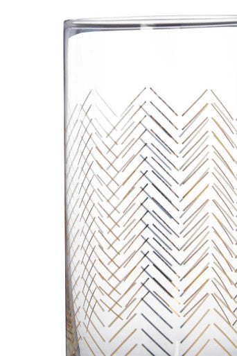 Set Of Four Jazz Highball Glasses