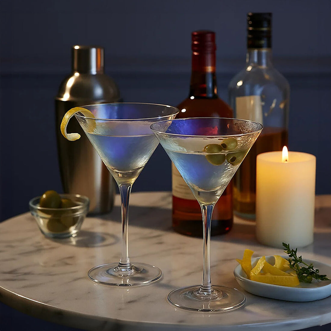 Aurora Set Of 2 Lustre Cocktail Glasses