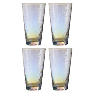 Aurora Set Of 4 Lustre Hi Ball Glasses