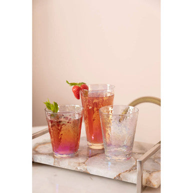 Aurora Set Of 4 Lustre Hi Ball Glasses
