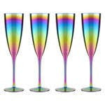 Aurora Set Of 4 Champagne Glasses