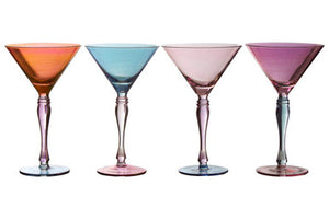 Aurora Set Of 4 Multicolour Cocktail Glasses