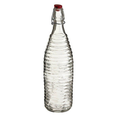 Dayla Clear Glass 1000ml Bottle With Clip Stopper