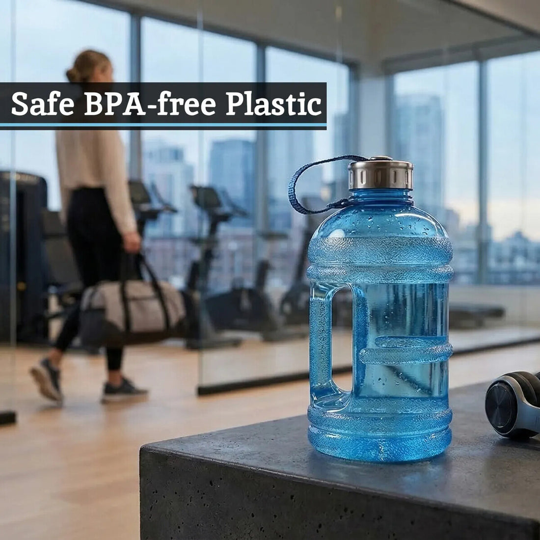 Olly Blue 1500Ml Sports Drinking Bottle