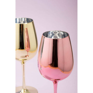 Mimo Set Of 4 Assorted Colours Wine Glasses
