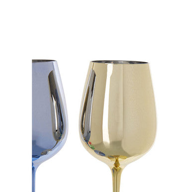 Mimo Set Of 4 Assorted Colours Wine Glasses