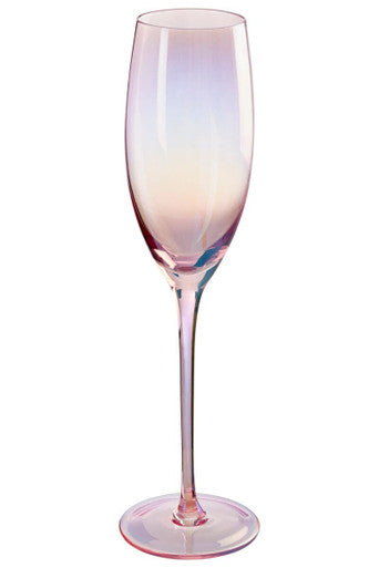 Frosted Deco Set Of 4 Champagne Glasses