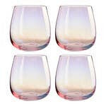 Set of 4 Tumbler Glasses | Frosted Deco