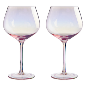 Set of 2 Gin Glasses | Frosted Deco