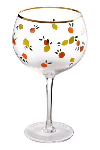 Mila Set Of 2 Colourful Design Gin Glasses