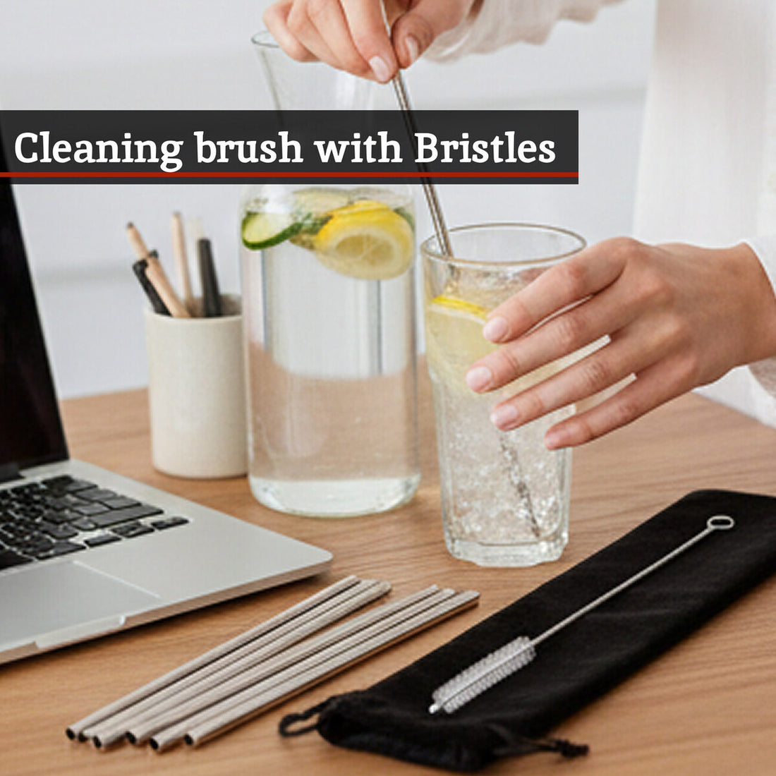 Mimo Set Of 10 Short Cocktail Straws