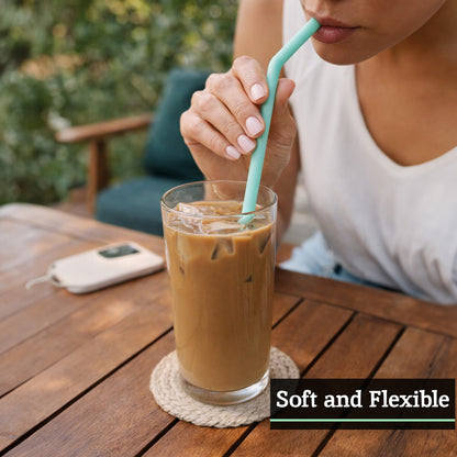 Mimo Set Of 4 Silicone Straws