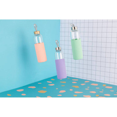 Mimo Glass Bottle With Mint Silicone Sleeve