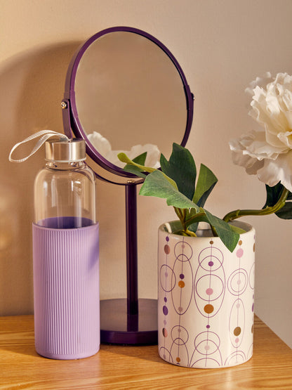 Mimo Glass Bottle With Purple Silicone Sleeve