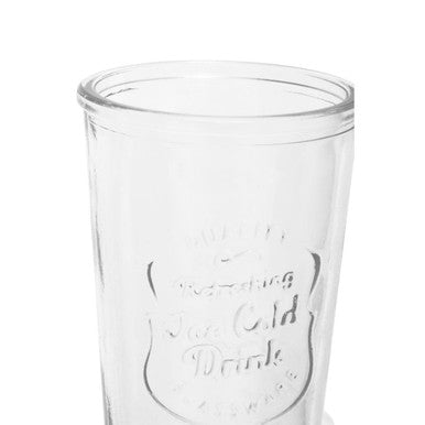 Dayla Embossed Glass Bottle Set With Four Glasses