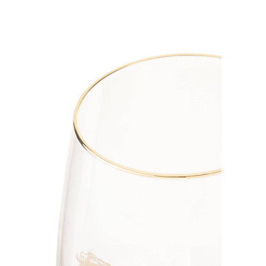 Nomi Gold Lion Curved Tumbler