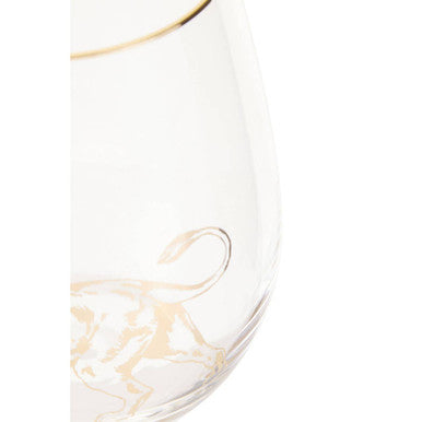 Nomi Gold Lion Curved Tumbler