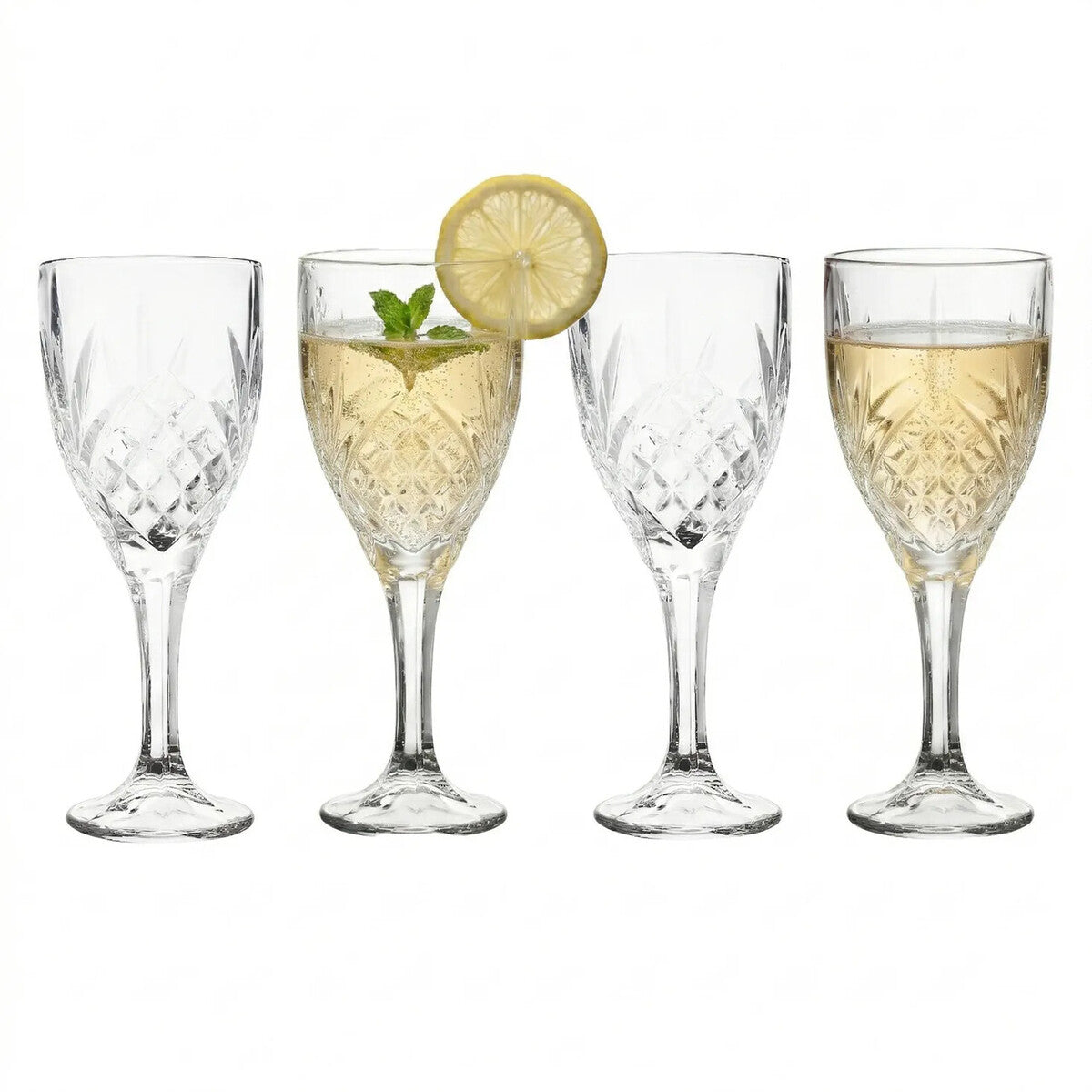 Beaufort Crystal Wine Glasses Set Of Four