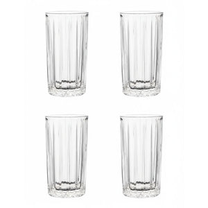 Set Of Four Beaufort Crystal Large Hi Ball Glasses