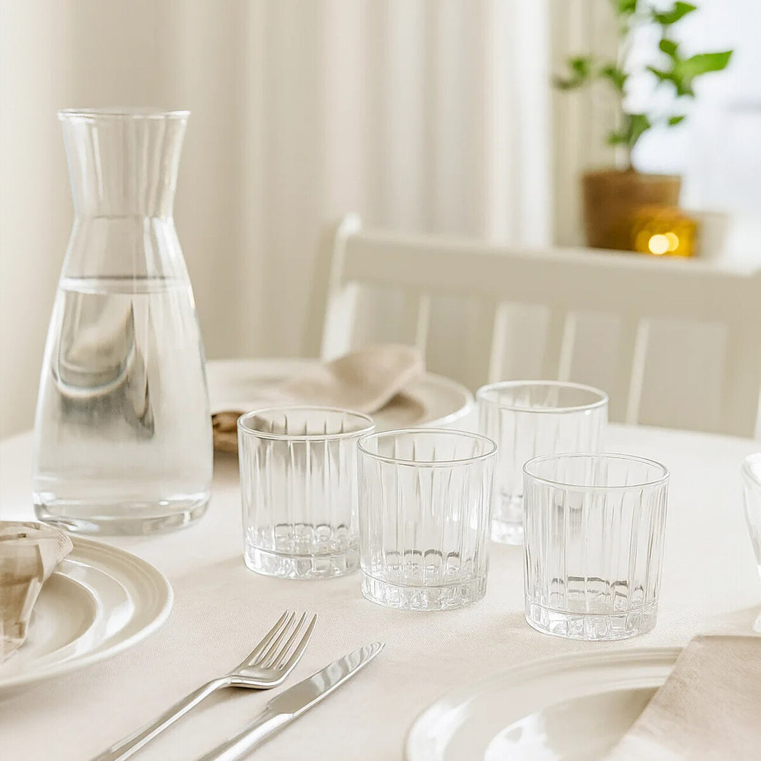 Beaufort Set Of 4 Crystal Large Tumblers