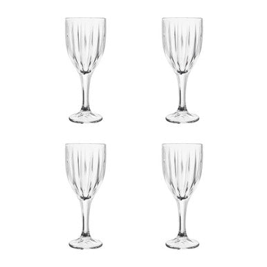 Beaufort Set Of 4 Crystal  Wine Glasses