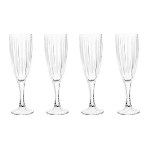 Beaufort Set Of 4 Crystal Champagne Flutes