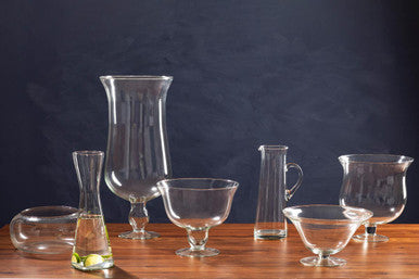Ambra Clear Glass Carafe.