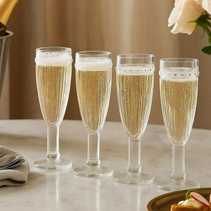 Auclair Set Of Four Champagne Glasses