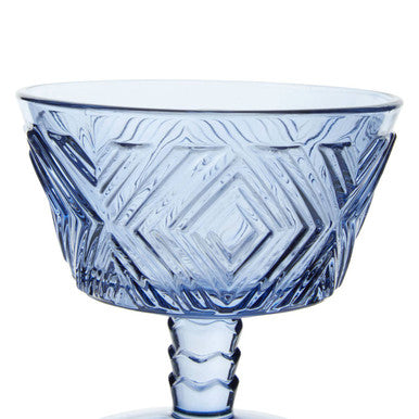 Fleur Set Of Four Blue Dessert Dishes