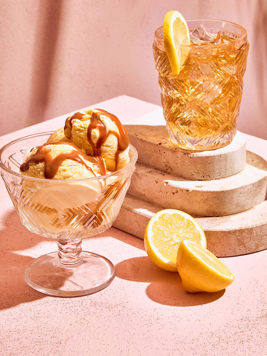 Fleur Set Of Four Clear Glass Tumblers