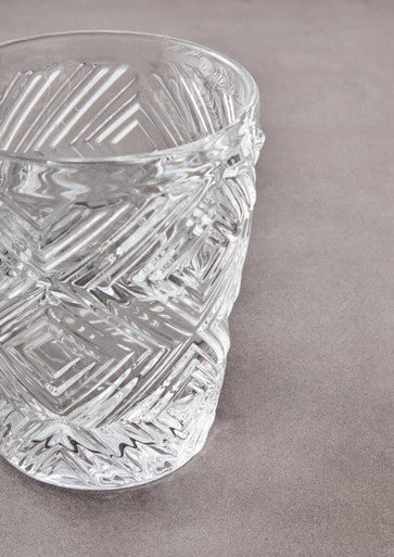 Fleur Set Of Four Clear Glass Tumblers