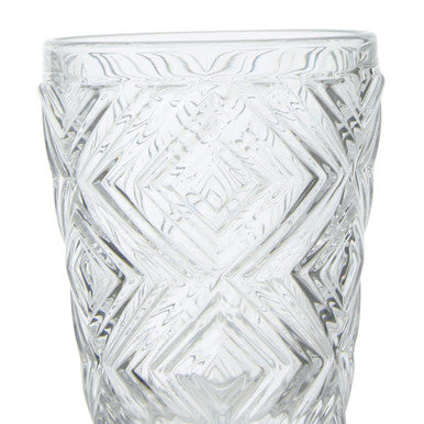 Fleur Set Of Four Clear Glass Tumblers