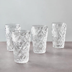 Set of Four Clear Highball Glasses | Fleur