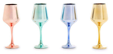Mimo Set Of Four Wine Glasses In Assorted Colours