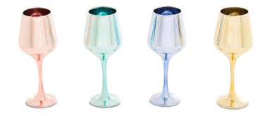 Mimo Set Of Four Wine Glasses In Assorted Colours