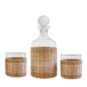 Juno Three Piece Glass And Decanter Set