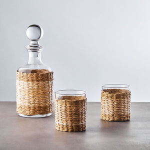 Three Piece Glass and Decanter Set | Juno
