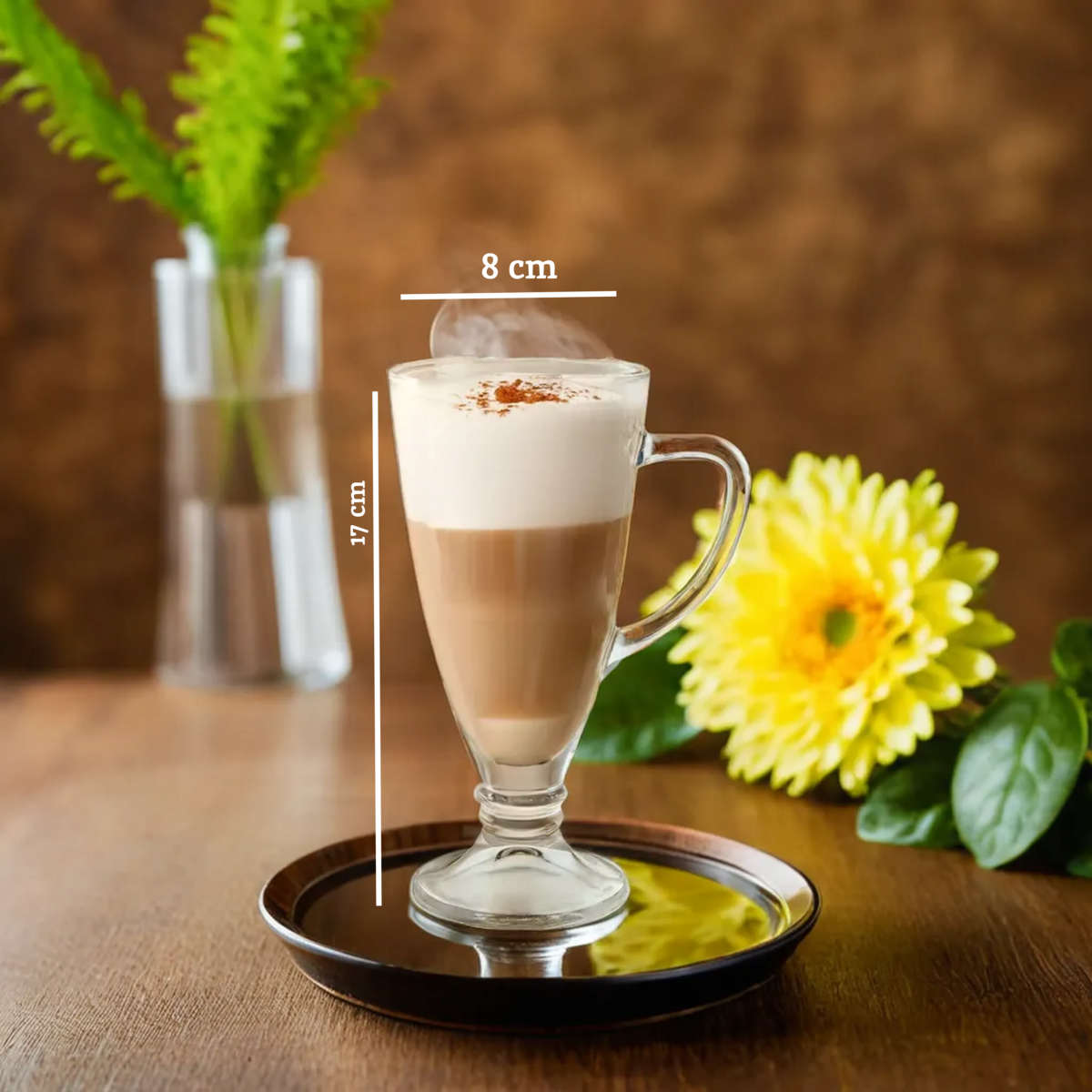 Torta Set Of Four Latte Glasses